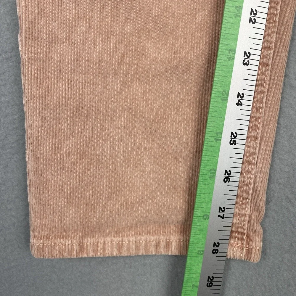 American Eagle Mom Jean High Rise‎ Corduroy Super Stretch Pants Womens 4 Pink